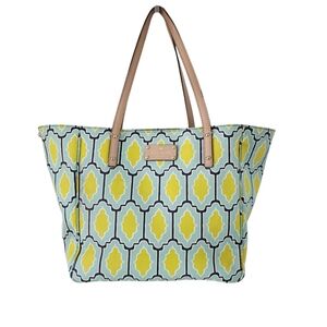 KATE SPADE LARGE CABANA TILE TOTE SHOULDER BAG